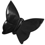 3D Butterfly Resin Wall Hanging Ornament Wall Sticker Art Decal M Black