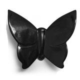 3D Butterfly Resin Wall Hanging Ornament Wall Sticker Art Decal M Black