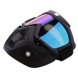 Maxbell Motorcycle Riding Helmet Windproof Face Mask Detachable Goggles Colorful