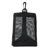 Maxbell Scuba Diving Dive Weight Pocket Accessories Mesh Pouch Bag with Clip Black