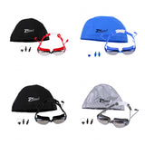 Maxbell Anti Fog Swimming Goggles with Case + Swim Cap + Nose Clip + Ear Plugs Red