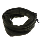 Maxbell 3 in 1 Snood Fleece Scarf Balaclava Neck Warmer Mask Beanie Hat Army Green