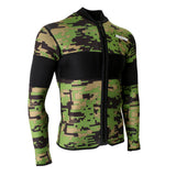 Maxbell 2.5mm Neoprene Green Camo Scuba Diving Wetsuit Top Snorkel Surf Jacket XXL