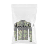 Maxbell 2.5mm Neoprene Green Camo Scuba Diving Wetsuit Top Snorkel Surf Jacket XXL