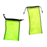 Maxbell 2 Pieces Snorkel Scuba Dive Swim Mask Fins Flippers Storage Mesh Bag Yellow