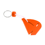 Maxbell Yachting Boating Floating Key Chain Key Ring Keyring - Sailing Boat Orange