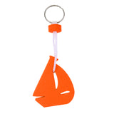 Maxbell Yachting Boating Floating Key Chain Key Ring Keyring - Sailing Boat Orange