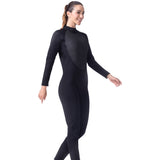 Maxbell Womens 3mm Black Neoprene Wetsuit Full Suit Jumpsuit for Diving Surfing L