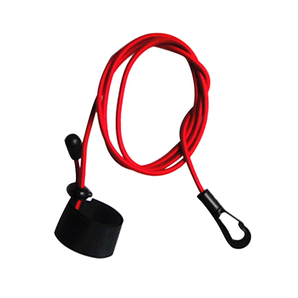 Maxbell Durable Bungee Cord Fishing Rod/ Kayak Paddle Leash with Snap Hook Red