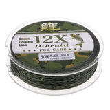 Maxbell 50M/54.68YDS 25~60LB PE Braided Fishing Line 12 Strands  35LB_15.87KG