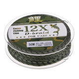 Maxbell 50M/54.68YDS 25~60LB PE Braided Fishing Line 12 Strands  45LB_20.41KG