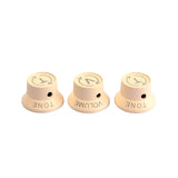 Maxbell Cream Zinc Alloy Control Knobs Volume Tone Knobs for ST Electric Guitar