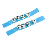 Maxbell 1 Pair Blue Wrist/Ankle Bells Jingles Rhythm Instrument Toys for Baby Kids