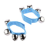 Maxbell 1 Pair Blue Wrist/Ankle Bells Jingles Rhythm Instrument Toys for Baby Kids