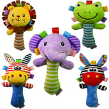 Maxbell Cartoon Frog Animal Plush Toy Baby Kids Handbell Hand Bell Rattle