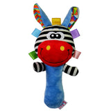 Maxbell Cartoon Giraffe Animal Plush Toy Baby Kids Handbell Hand Bell Rattle Red