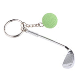 Maxbell Mini Golf Club Ball Pendant Keyring Key Chain Gift Green