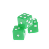 Maxbell 100 x Opaque 16mm Six Sided Spot Dice RPG Games Green