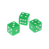 Maxbell 100 x Opaque 16mm Six Sided Spot Dice RPG Games Green