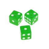 Maxbell 100 x Translucent 16mm Six Sided Spot Dice RPG Games Green