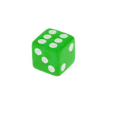 Maxbell 100 x Translucent 16mm Six Sided Spot Dice RPG Games Green