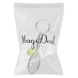 Maxbell Tennis Ball Racket Pendant Keyring Key Chain Gift - Green