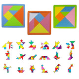 Maxbell 7 Pieces EVA Foam Tangram Brain Educational Teaser Puzzle Game Kid Toys