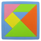 Maxbell 7 Pieces EVA Foam Tangram Brain Educational Teaser Puzzle Game Kid Toys