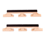 Maxbell Maple and Ebony Banjo Bridge 5 String 3 Footed Pack of 2 Pcs