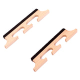Maxbell Maple and Ebony Banjo Bridge 5 String 3 Footed Pack of 2 Pcs