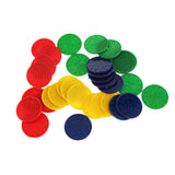 Maxbell 32 Plastic Poker Chips - Red Green Blue Yellow