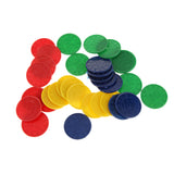 Maxbell 32 Plastic Poker Chips - Red Green Blue Yellow