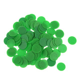 Maxbell 100 Opaque Plastic Board Game Counters Tiddly winks Numeracy Teaching Green