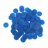 Maxbell 100 Opaque Plastic Board Game Counters Tiddly winks Numeracy Teaching Blue