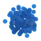 Maxbell 100 Opaque Plastic Board Game Counters Tiddly winks Numeracy Teaching Blue