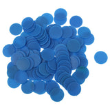 Maxbell 100 Opaque Plastic Board Game Counters Tiddly winks Numeracy Teaching Blue