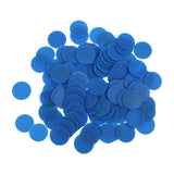 Maxbell 100 Opaque Plastic Board Game Counters Tiddly winks Numeracy Teaching Blue