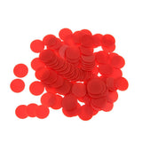 Maxbell 100 Opaque Plastic Board Game Counters Tiddly winks Numeracy Teaching Red