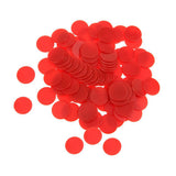 Maxbell 100 Opaque Plastic Board Game Counters Tiddly winks Numeracy Teaching Red