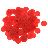 Maxbell 100 Opaque Plastic Board Game Counters Tiddly winks Numeracy Teaching Red