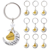 Maxbell Charm I Love You To The Moon And Back Keyring Keychain Gift -Grandpa