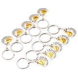 Maxbell Charm I Love You To The Moon And Back Keyring Keychain Gift -Grandpa