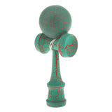 Maxbell Wooden Crack Paint Kendama Toy Kids Ball Games Green & Red