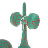 Maxbell Wooden Crack Paint Kendama Toy Kids Ball Games Green & Red