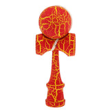 Maxbell Wooden Crack Paint Kendama Toy Kids Ball Games Red & Yellow