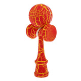 Maxbell Wooden Crack Paint Kendama Toy Kids Ball Games Red & Yellow