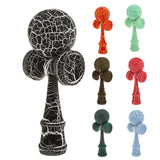 Maxbell Wooden Crack Paint Kendama Toy Kids Ball Games Black & White