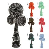 Maxbell Wooden Crack Paint Kendama Toy Kids Ball Games Black & White