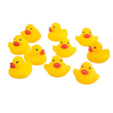 Maxbell 10 Pieces Yellow Baby Children Bath Toys Cute Rubber Squeaky Duck Ducky