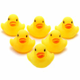 Maxbell 10 Pieces Yellow Baby Children Bath Toys Cute Rubber Squeaky Duck Ducky